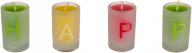 Produktbild Magni Farbige Kerzen im Glas "Happy Birthday" (13 x)