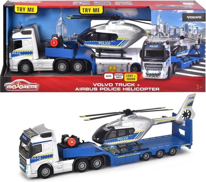 Actual product image Majorette Grand Volvo police set 35 cm