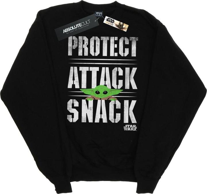 Star Wars The Mandalorian Protect Attack Snack Sweatshirt