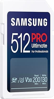 Image du produit Samsung PRO Ultimate avec lecteur de carte USB (512 Go, SDXC, U3, UHS-I)