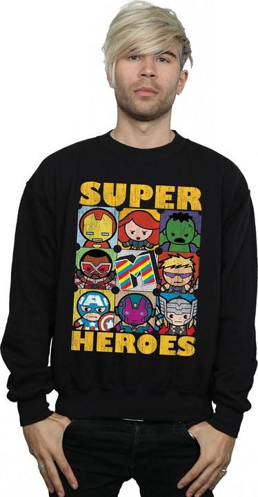 Image du produit - Sweat KAWAII SUPER HEROES - Homme (M)