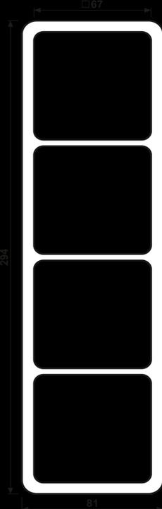 Actual product image JUNG Mounting frame 4f aws glz CD / CD 500 Kst CD584WUWW