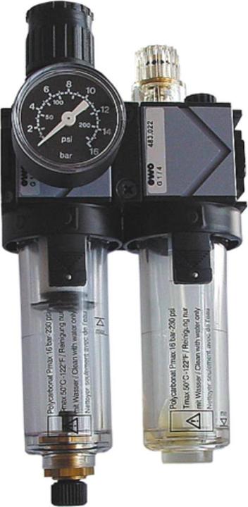 Immagine prodotto EWO Unità di manutenzione tipo 488 - filettatura variobloc G 3/8 ″ manuale BG I 2 pezzi 1800 l/min