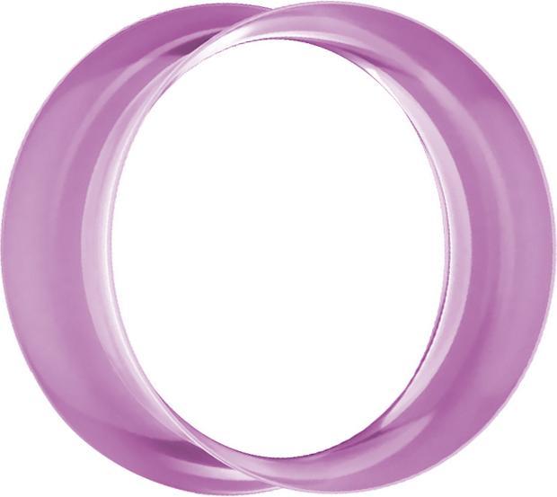 Star Piercing Flared Tunnel violett (ohne Messing, Silikon)