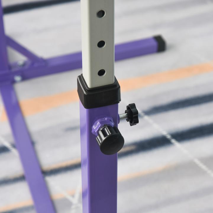Immagine prodotto Homcom Gymnastik-Turnreck Stahl, Buchenholz Violett