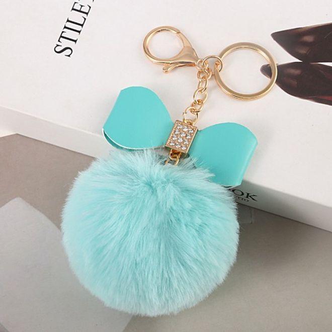 Immagine prodotto MU Style Portachiavi Pompom con fiocco