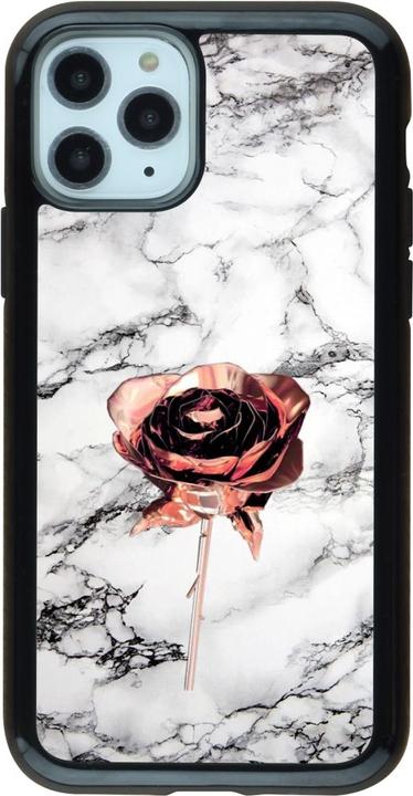 Produktbild PhoneLook Hülle Hybrid Armor schwarz Marble Rose Gold (Apple iPhone 11 Pro)