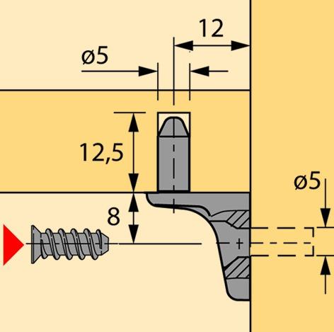 Image du produit Hettich Tablarträger Sekura (1 pcs)