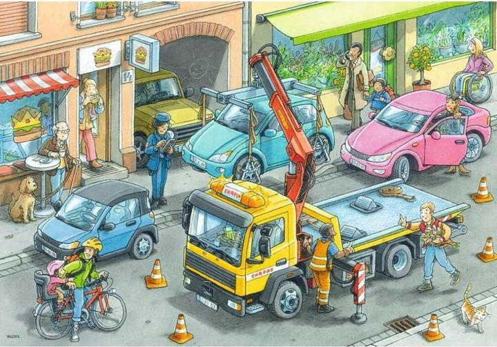 Produktbild Ravensburger Müllabfuhr und Abschleppwagen (24 Teile)