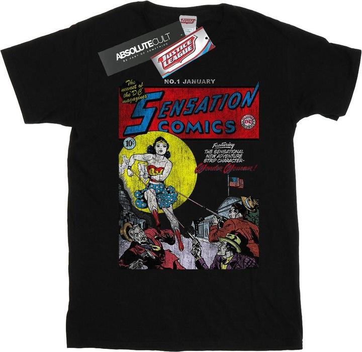 Image du produit - T-shirt WONDER WOMAN SENSATION COMICS ISSUE COVER - Homme (XXL)