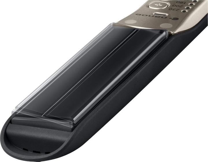 Actual product image Panasonic Hair straightening tongs EH-HS0E-K825 Nanoe Number of temperature settings 5, Ionic function, Temper (Straightening iron)