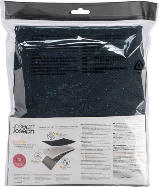 Actual product image Joseph Joseph Pocket Plus ironing board cover 90x33cm, black/blue