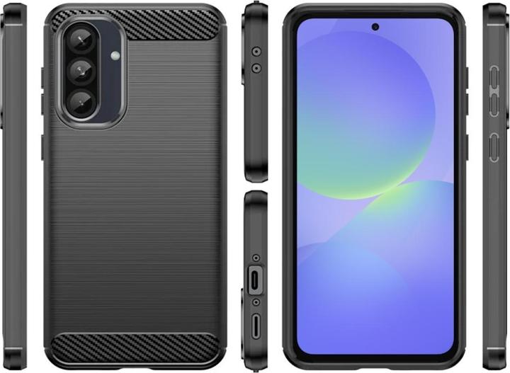 Actual product image Screenguard Carbon Brushed Soft TPU Hülle (Samsung Galaxy A36)