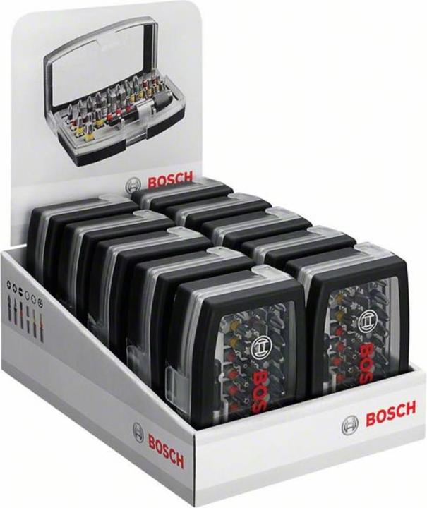 Produktbild Bosch Professional Zubehör Bits-Satz mit Klingenhalter (Kreuz Phillips PH M1, Kreuz Pozidriv PZ M1, Kreuz Pozidriv PZ M2, Kreuz Phillips PH M3, Kreuz Pozidriv PZ M3, Innensechsrund TX mit Loch M10, Innensechsrund TX Mit Loch M25, Innensechsrund TX mit Loch M27, Innensechsrund TX mit Loch M30, Innensechsrund TX Mit Loch M40, Sechskant (hexagonal) M3)
