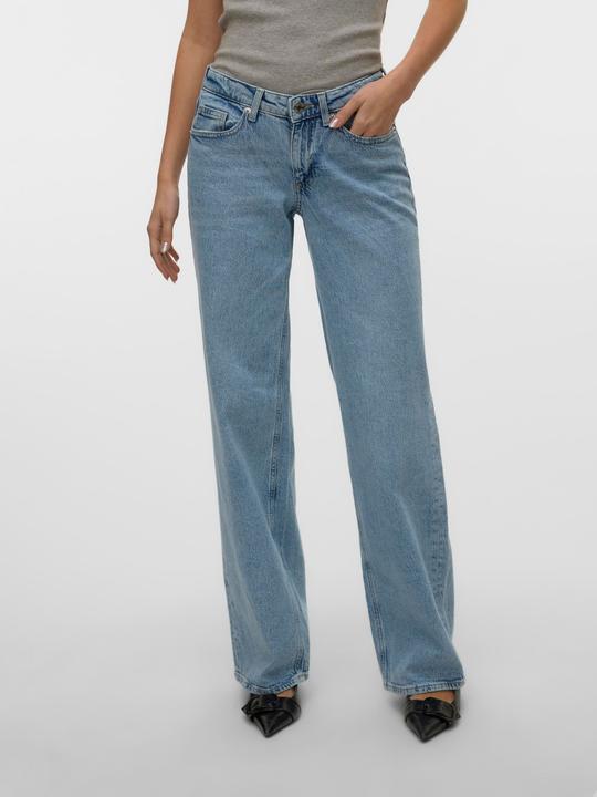 Produktbild Vero Moda VMVANESSA Niedrige Taille Weiter Beinschnitt Jeans Weit geschnitten (W27/L30)
