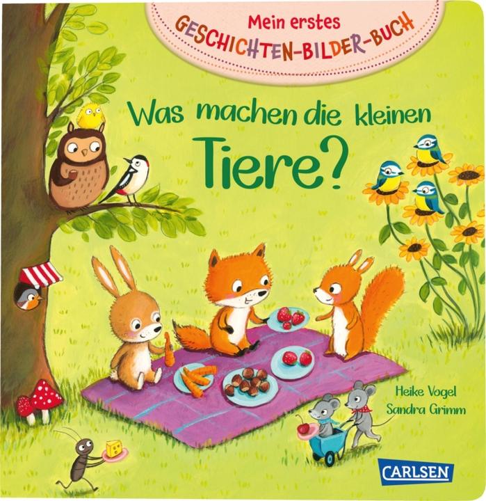 Immagine prodotto La mia prima storia e il mio primo libro illustrato: Cosa fanno gli animaletti? (Tedesco)