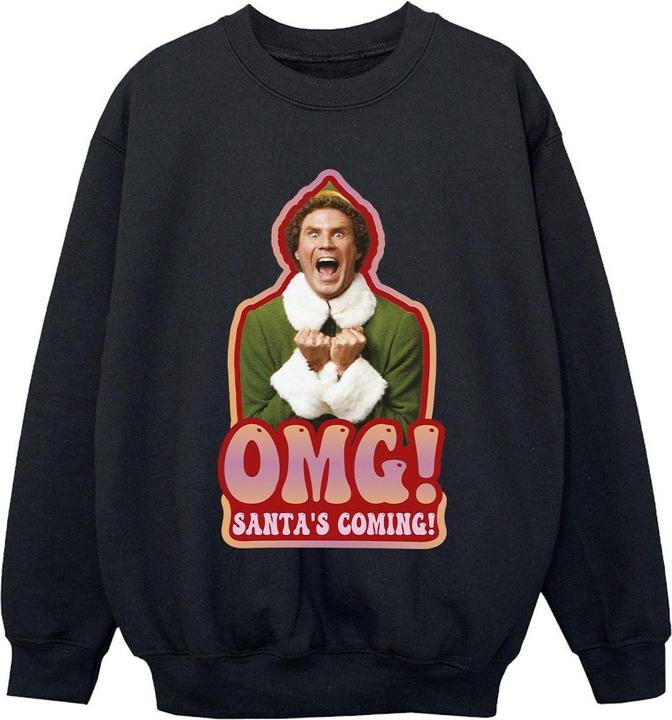 Elf Santa's Coming Sweatshirt Jungen (128)