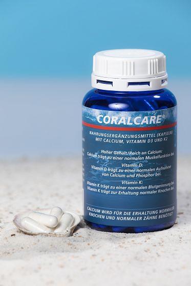 Produktbild CoralCare Calcium Kapsel 750 mg Vitamin D3 + K2 (120 Stück, Kapseln, 113 g)