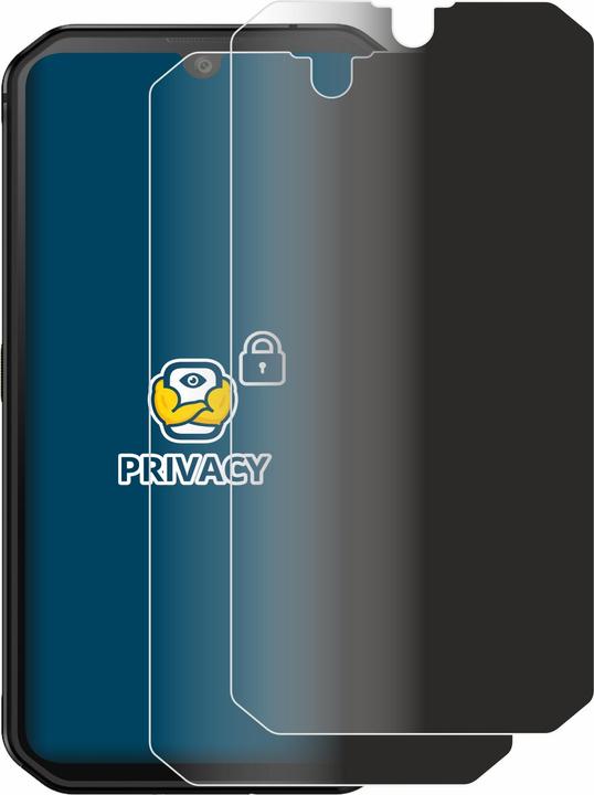 Productafbeelding BROTECT Anti-spionnetje privacyfolie Beschermfolie tegen blauw licht (2 Stuk, Blackview BV9900E)