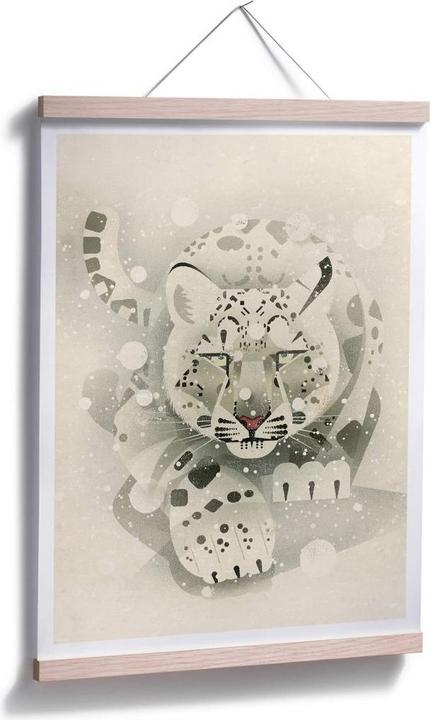 Produktbild Trenddeko Schneeleopard (80 x 100 cm)