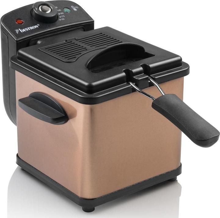 Actual product image Bestron Best deep fryer 1.2L AF100CO copper 1000W
