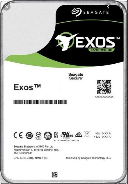 Actual product image Seagate Exos X16 ST16000NM002G (16 TB, 3.5")