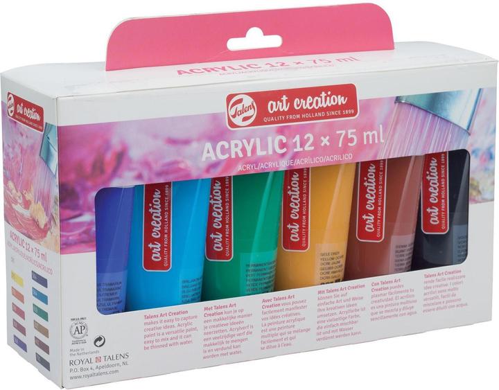 Actual product image Talens Acrylic paint 12er set (Multicoloured, 900 ml)