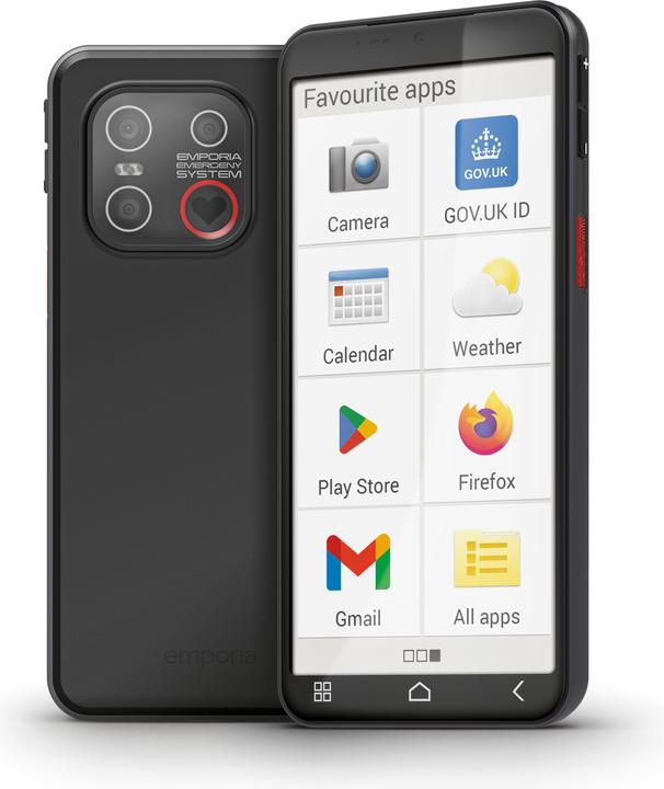 Produktbild Emporia Smart 6 Lite (128 GB, Schwarz, 5.58", Single SIM, 50 Mpx, 4G)