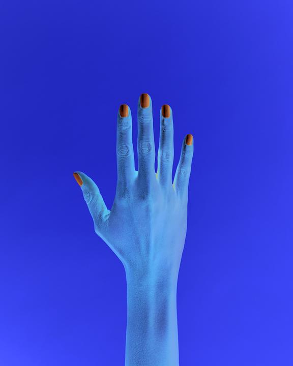 Actual product image CND Shellac Hippie-Ocracy #461 (Blue, Top coat)