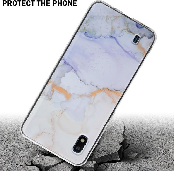 Actual product image Cadorabo IMD TPU Colorful Marble Cover (Samsung Galaxy A10, HTC One M10)