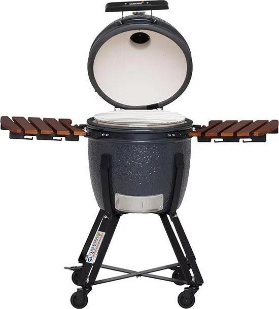 Image du produit Mustang Grill Kamado M Charbon de bois Gril à charbon de bois Surface de cuisson (diamètre)=380mm Gris (380 mm)