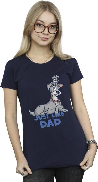 Immagine prodotto Disney Lady And The Tramp Just Like Dad Maglietta Donna (XXL)