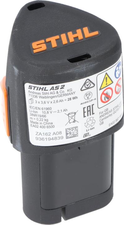 Actual product image Stihl Akku AS2 28Wh Li-Ion 10,8V 2600mAh Li-Ion (10.8 V)