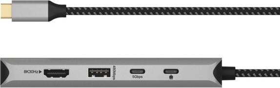 Actual product image Icy Box Dockingstation 12-in-1 USB Type-C (USB-C, 12 Ports)