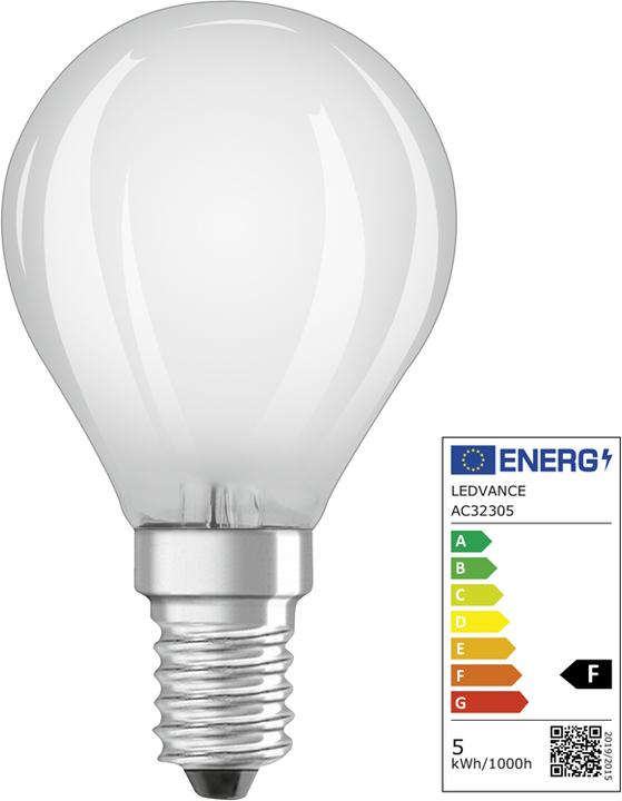 Image du produit Osram LEDSCLP40D 5W/840 230VGLFR E14 10X1OSRAM (E14, 4.80 W, 470 lm, 1 x, F)