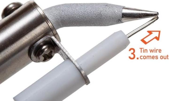 Produktbild Velleman L?Tpistole Mit Automatischer L?Tzinnzufuhr - 2 Temperaturen Ausw?Hlbar