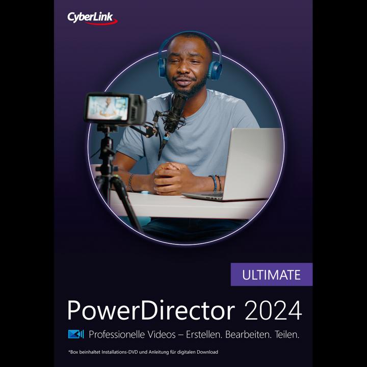 Image du produit CyberLink PowerDirector 2024 Ultimate ESD Code de téléchargement (1 Utilisateur, 1 Périphériques/Utilisateurs, Illimité)