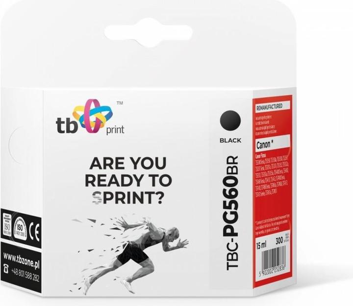 Image du produit Encre pour Canon Pixma TS5350 PG-560 TBC-PG560BR BK recyclée (CF)