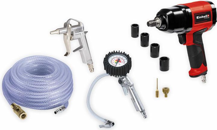 Actual product image Einhell Compressors compressed air accessories set 10 pieces