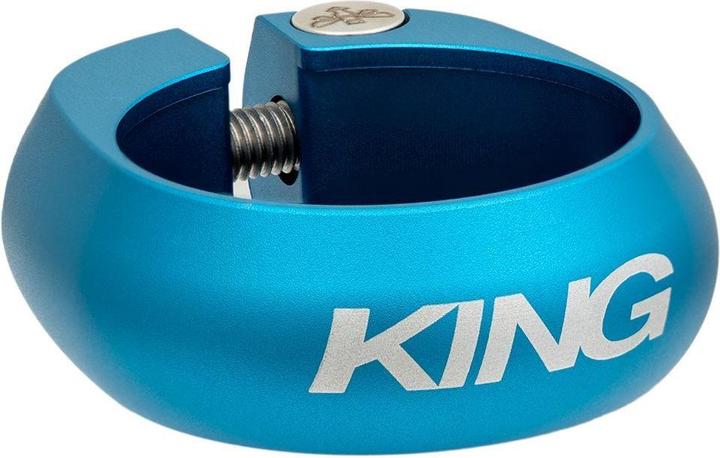 Actual product image Chris King Seatpost Collar, 30.0mm, matte turquoise