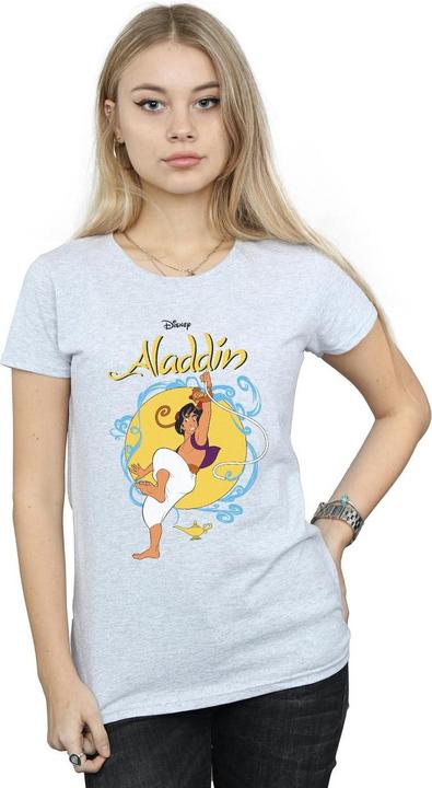 Actual product image Disney Womens/Ladies Aladdin Rope Swing Cotton T-Shirt (XXL)