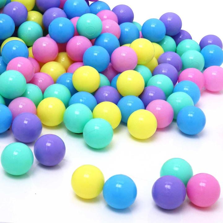 LittleTom 1000 pcs. Balles colorées pour piscine à balles