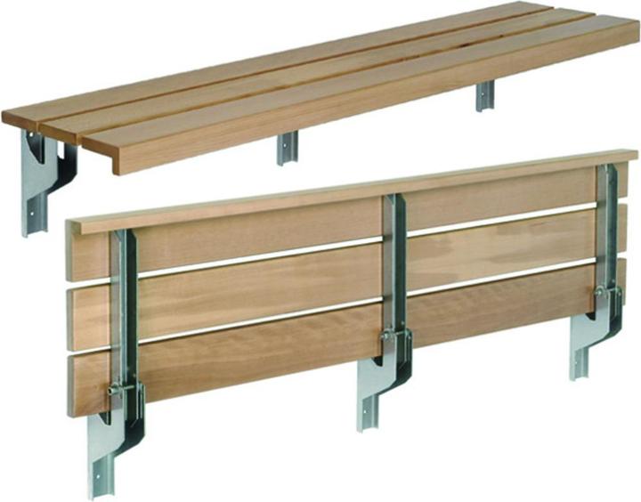 Actual product image Makk Folding bench consoles for schools, sports halls, etc. (foldable / without shoe grid support)