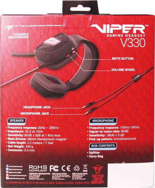 Produktbild Patriot Viper V330 (Kabelgebunden)