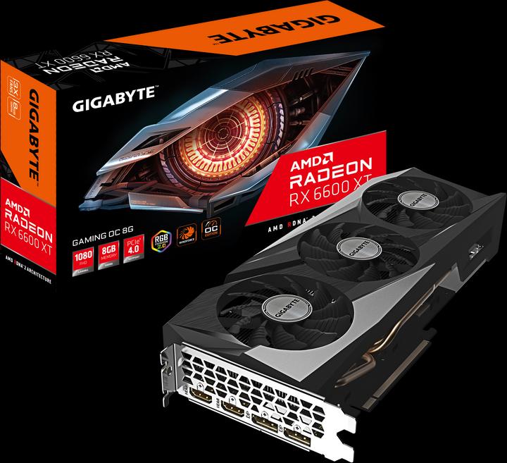Image du produit Gigabyte Radeon RX 6600 XT GAMING OC (8 Go)