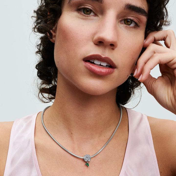 Produktbild Pandora Charm Funkelnde BlÃ¼hende Rose (Silber 925)