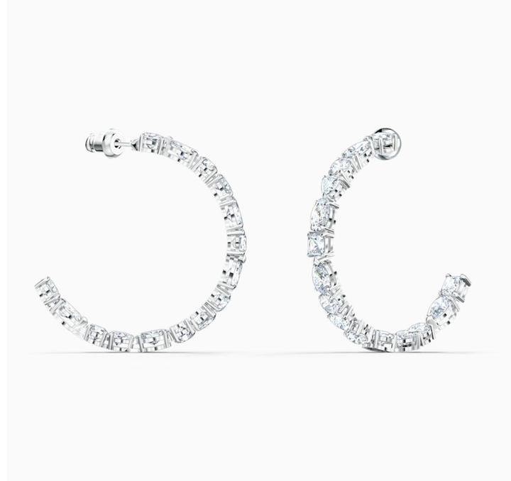 Produktbild Swarovski Tennis Deluxe Mixed Hoop Ohrringe (Swarovski Metall)