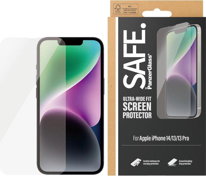 Produktbild PanzerGlass Safe. (1 Stück, Apple iPhone 14, Apple iPhone 13)