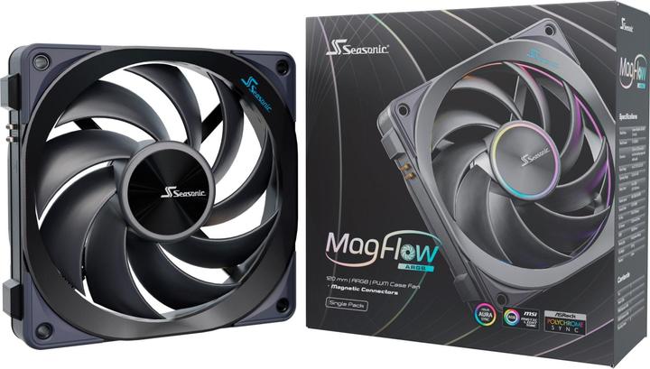 Produktbild Seasonic Lüfter MagFlow 1225PWM ARGB 120*120*120 1-Fan Kit (120 mm, 1 x)