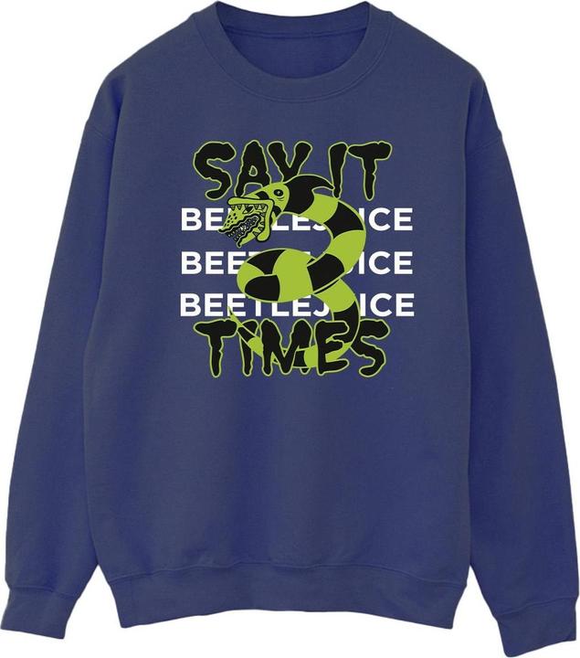 Image du produit Beetlejuice - Sweat SAY IT TIMES - Homme (M)